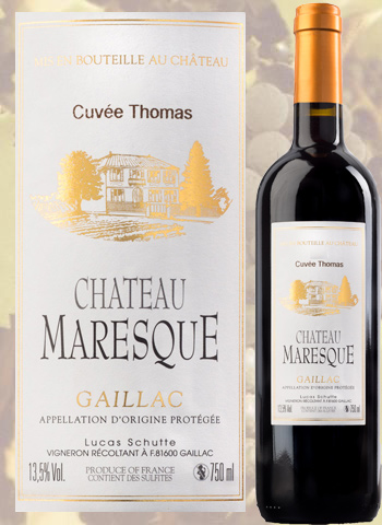 Cuvée Thomas 2014 Gaillac Rouge Château Maresque